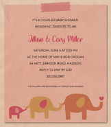 Makes Three Pink Invitation